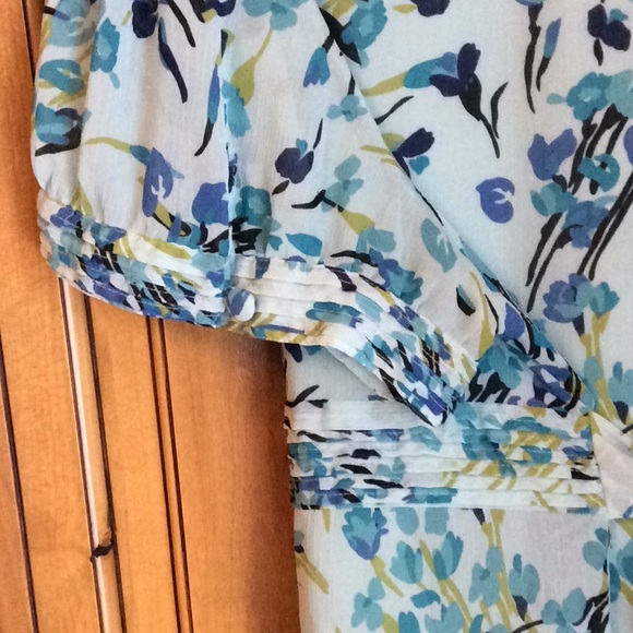 FINAL SALE PRICE Apt 9  Turquoise Pleated Button Front Blouse Sz 3X - Picture 4 of 7